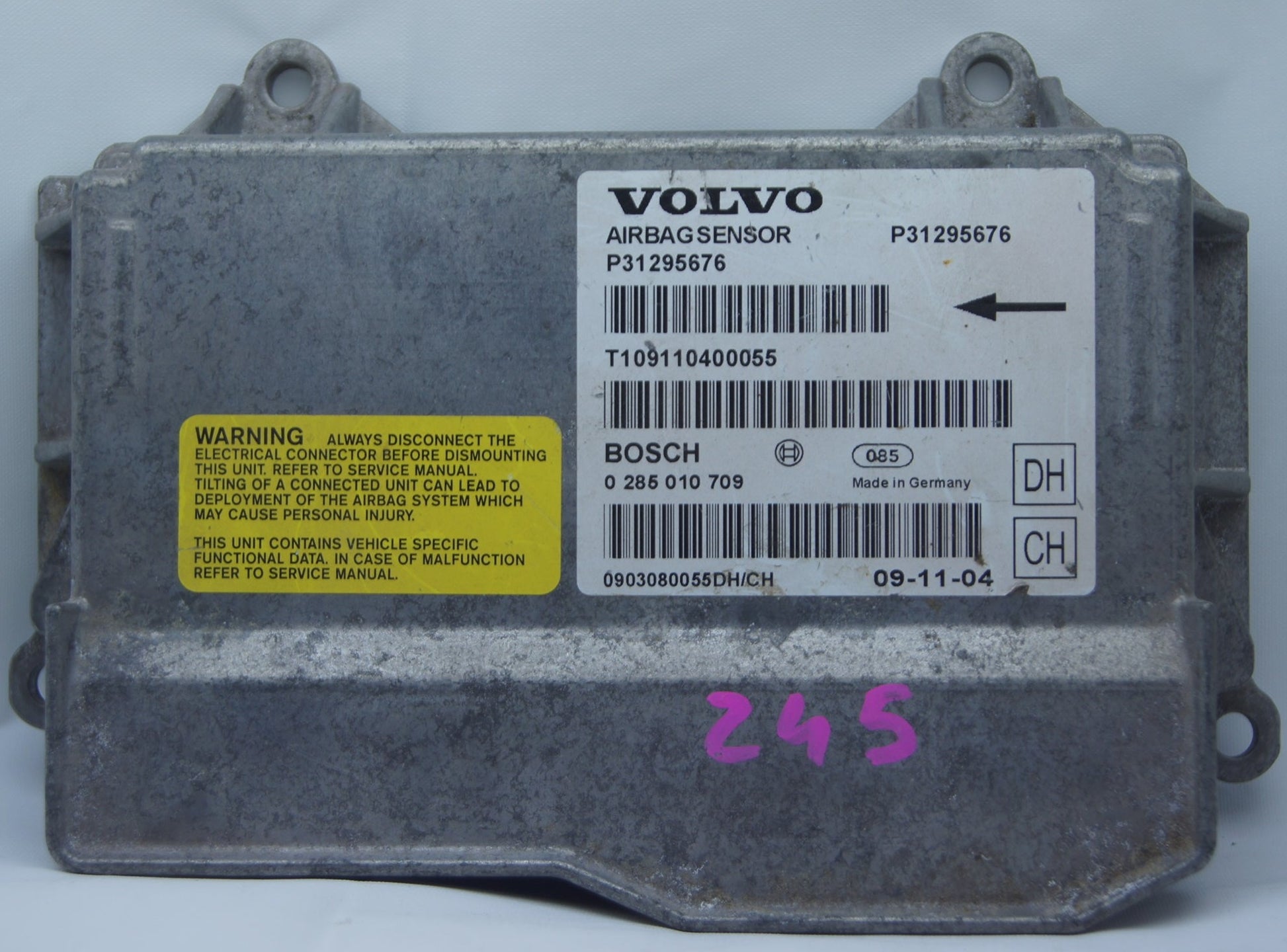 Volvo V70 XC70 SRS Airbag Control Module Unit P31295676 0285010709 - Glasgow Car Parts Store