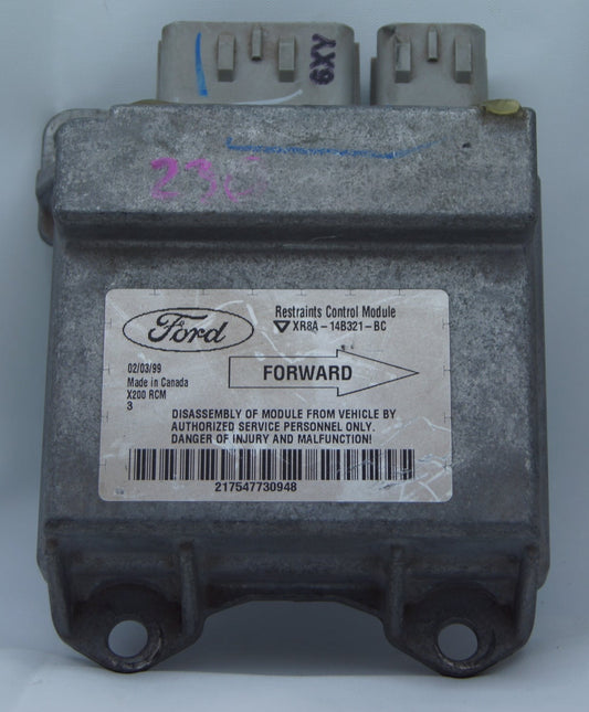 Jaguar S-Type SRS Airbag Control Module  XR8A-14B321-BC - Glasgow Car Parts Store