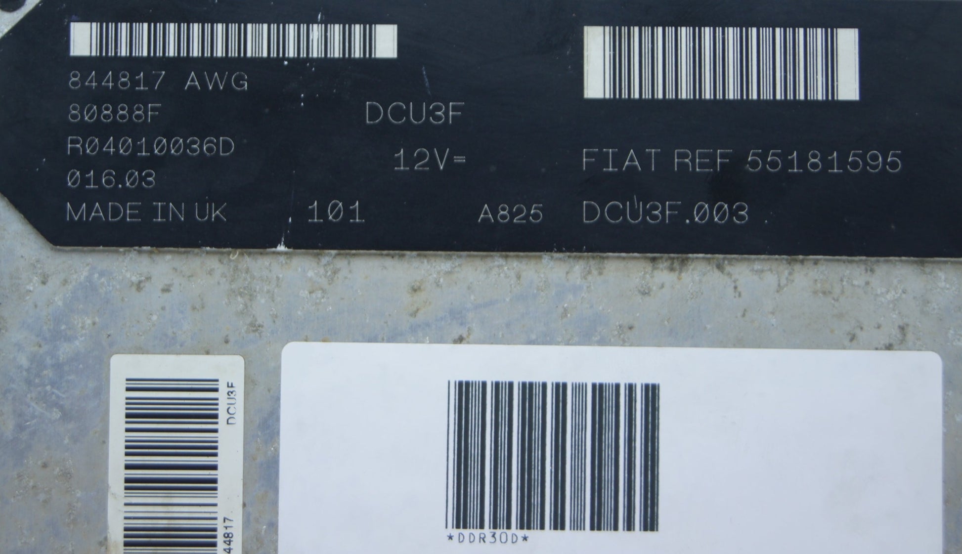 Engine control unit ECU 55181595 R04010036D Fiat - Glasgow Car Parts Store