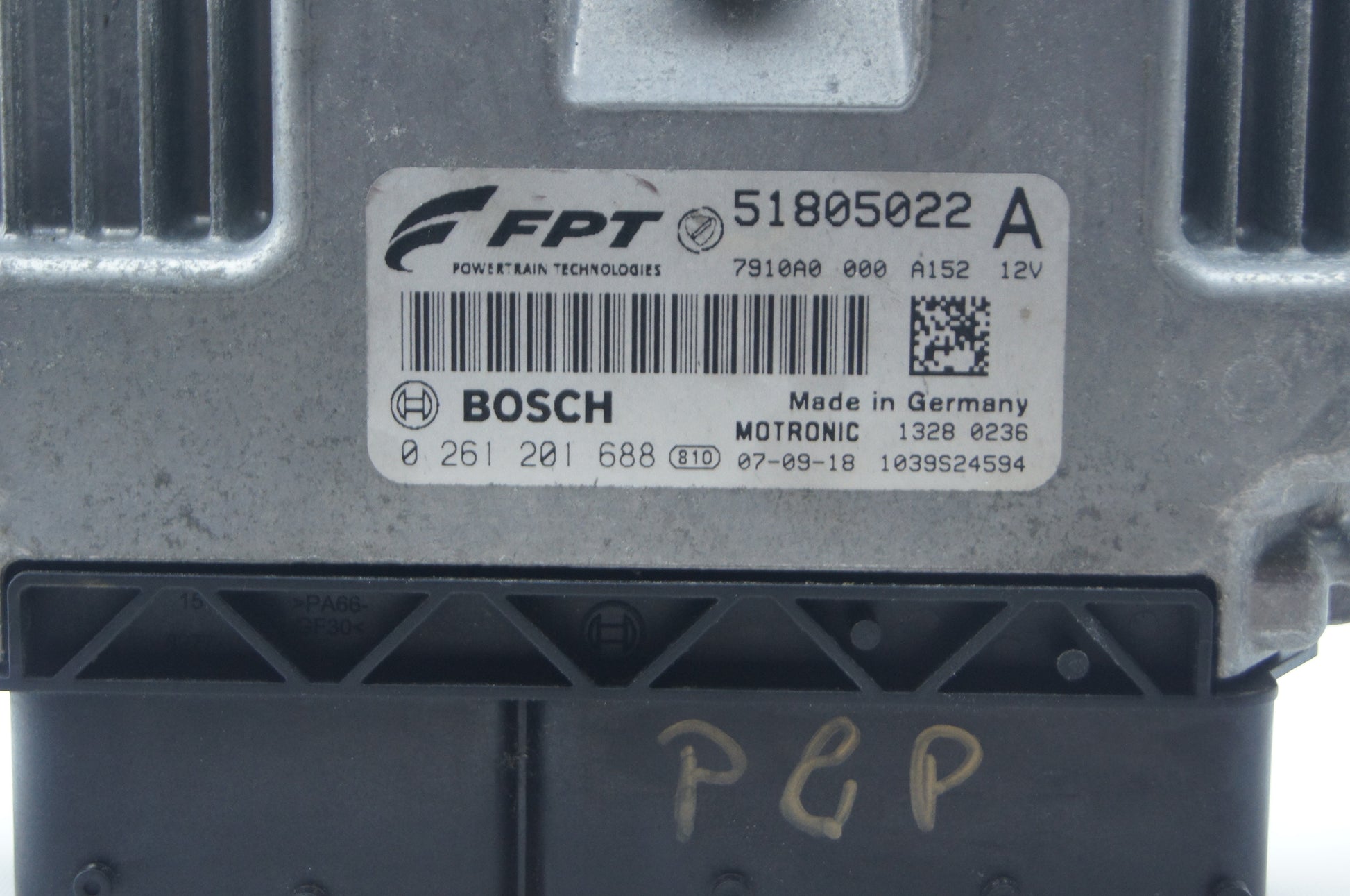 Fiat Bravo 1.4 Litre Turbo Petrol Engine ECU 51805022A 0261201688 1039s24594. Plug and Play. - Glasgow Car Parts Store