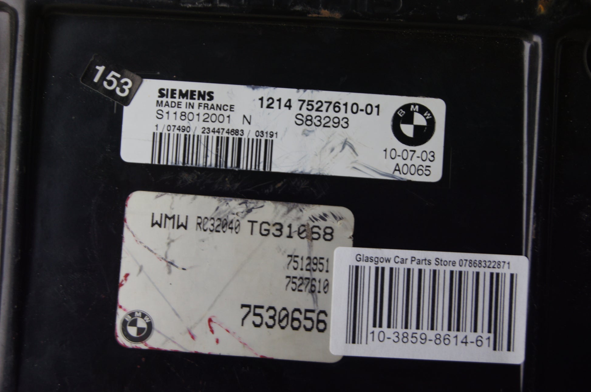 BMW MINI 1.6 ECU S118012001 N Plug & Play - Glasgow Car Parts Store