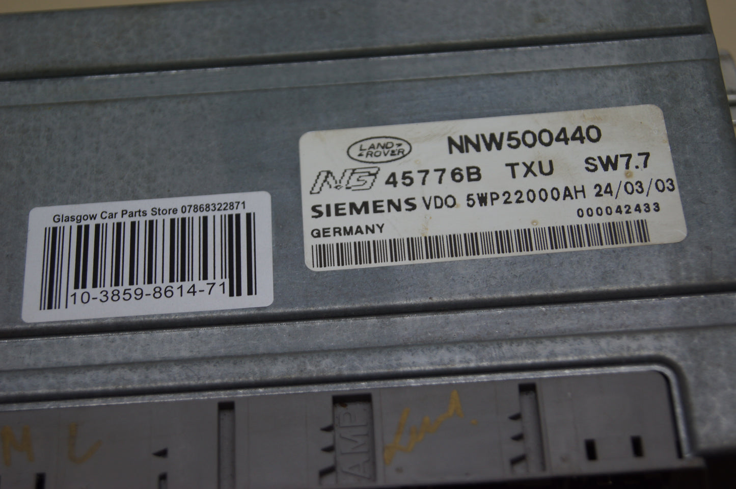 NNW500440 Land Rover Range Rover Transfer Box Control Unit  . - Glasgow Car Parts Store