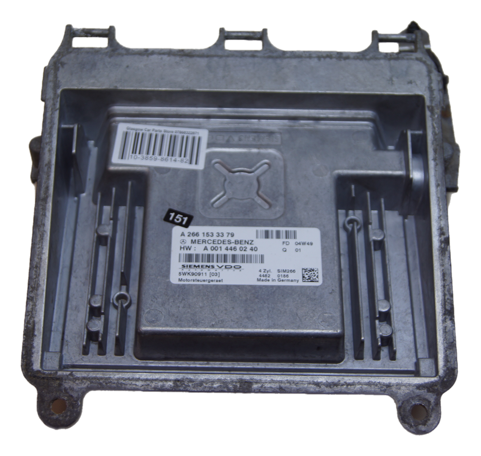 Mercedes  ECU  Engine control unit A2661533379 Sim266 - Glasgow Car Parts Store