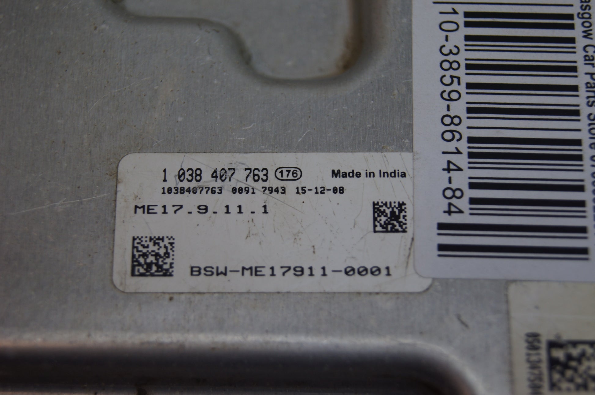 Hyundai I10 1.0 ME17.9.11.1 engine control unit 3910104591 39101-04591 9001143237 - Glasgow Car Parts Store