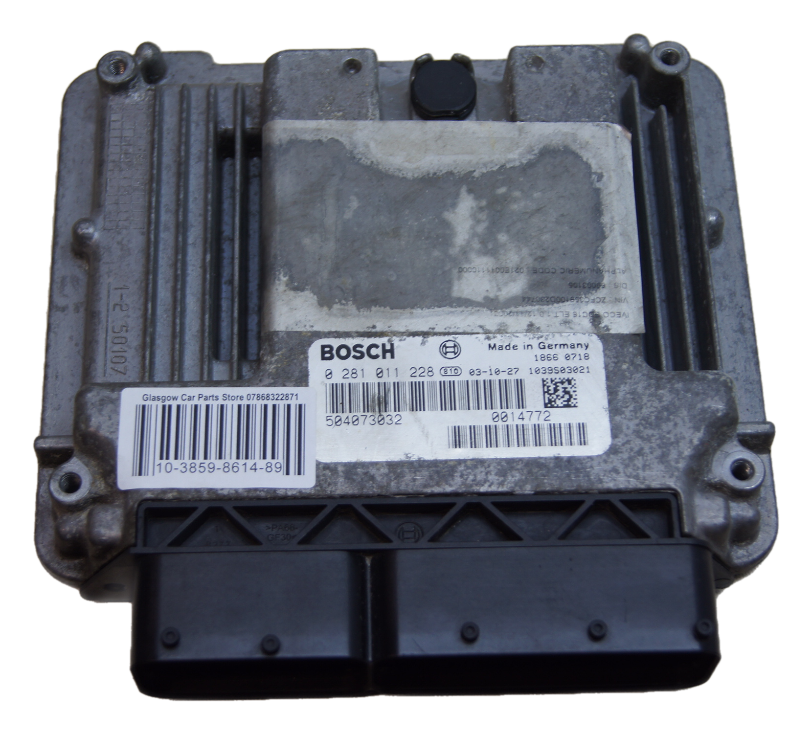 Iveco Daily 2.3 Engine Control Unit Ecu 0281011228 504073032 Virgin ecu - Glasgow Car Parts Store