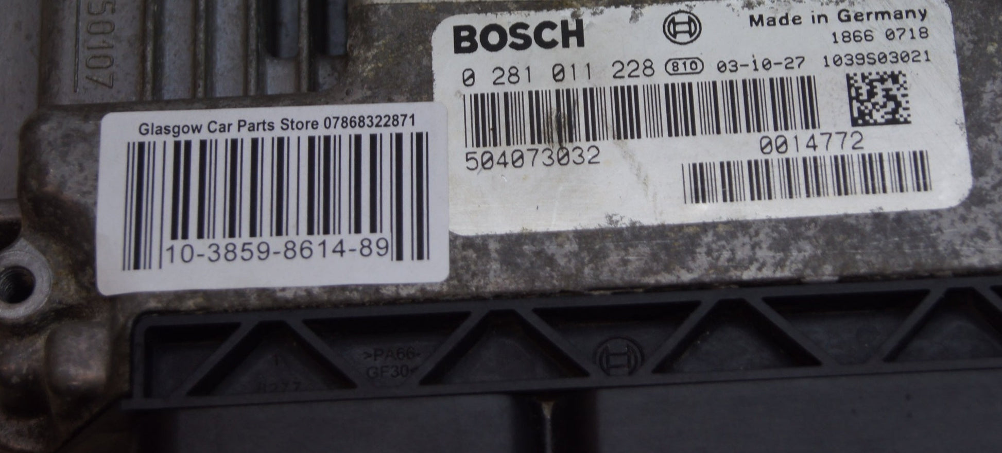 Iveco Daily 2.3 Engine Control Unit Ecu 0281011228 504073032 Virgin ecu - Glasgow Car Parts Store