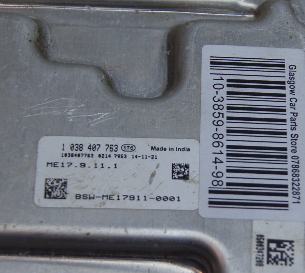 Hyundai I10 Mk2 14-18 1.0 Petrol ECU 39101-04500 ECU ME17.9.11.1 - Glasgow Car Parts Store