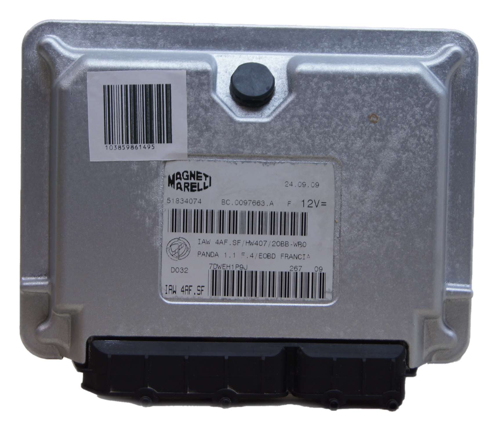 Ecu Fiat Pnda 1.1 51834074  IAW4AF.SF/HW407/20BB-WR0 PLUG & PLAY. - Glasgow Car Parts Store