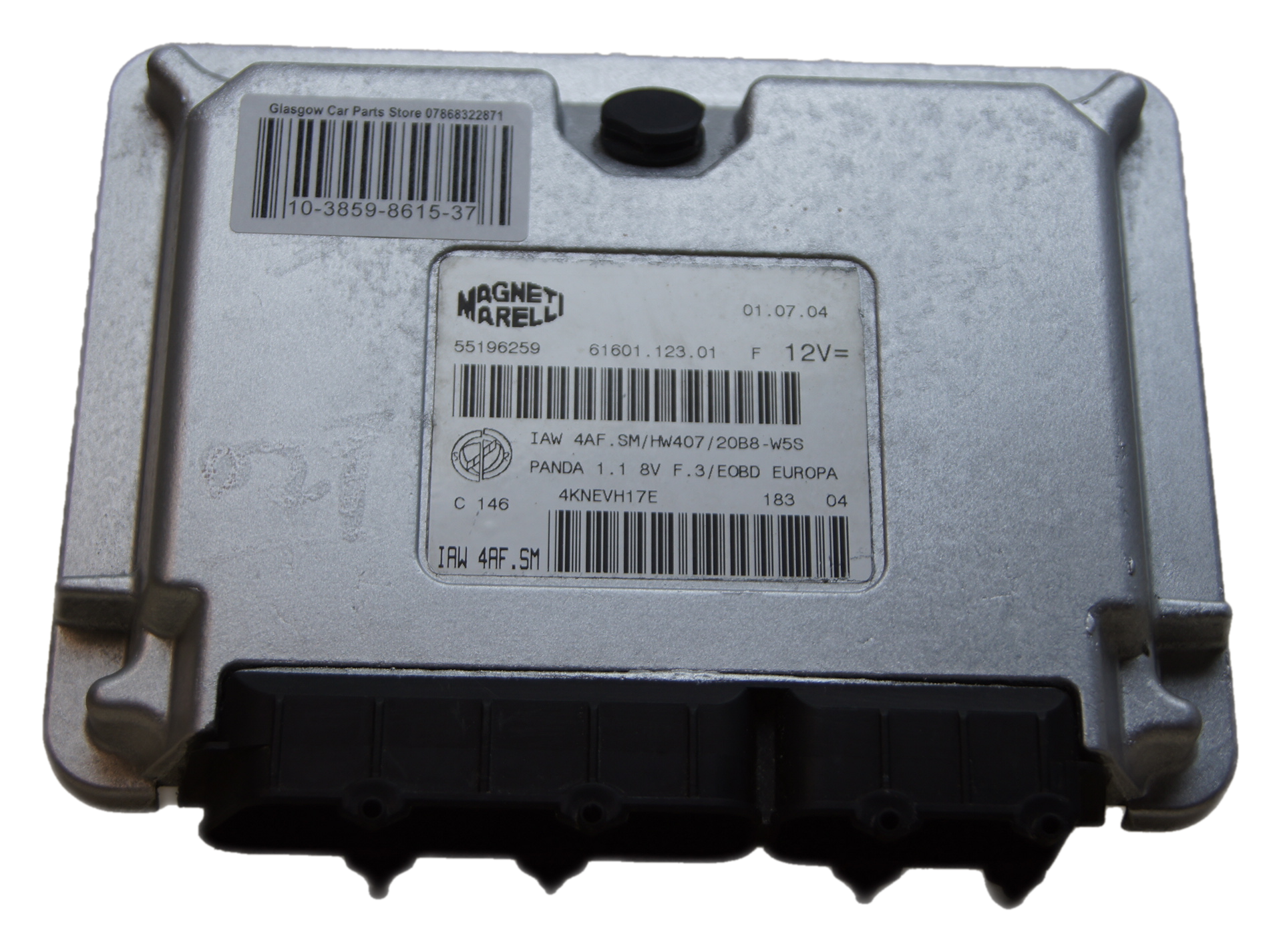 FIAT PANDA IAW4AF.SM/HW407/20B8-W5S 55196259 ECU.PLUG & PLAY - Glasgow Car Parts Store