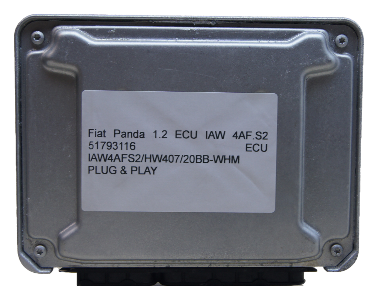Plug & Play Virgin ecu Fiat Panda 51793116 - IAW4AF.S2/hw407/20bb-whm - Glasgow Car Parts Store