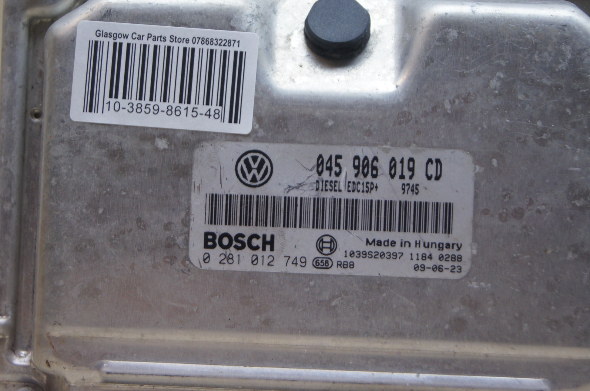 Vw  Ecu 045906019CD  0281012749  EDC15P+ Immo  Off. Plug and Play - Glasgow Car Parts Store