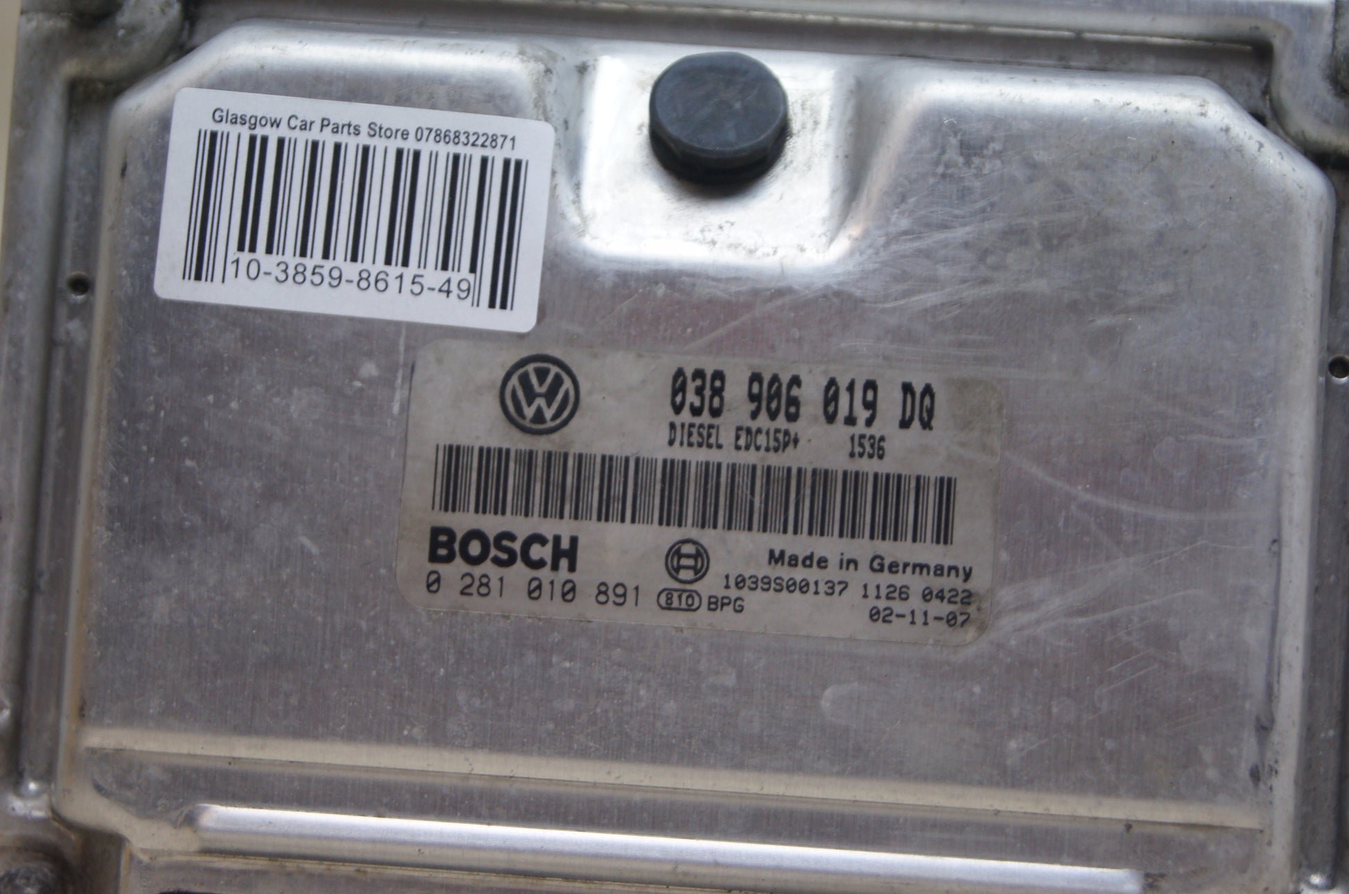 Vw Seat Ecu 038906019 DQ 0281010891 Plug & Play Immo off - Glasgow Car Parts Store