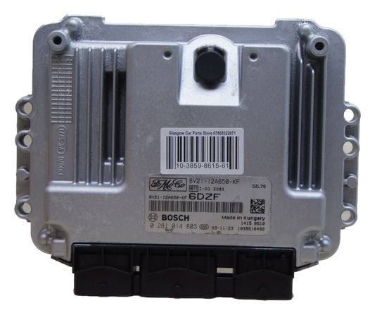 Ford Fiesta Ecu Engine Control Unit 8V21-12A650-KF  0281014803 virgin ecu. - Glasgow Car Parts Store