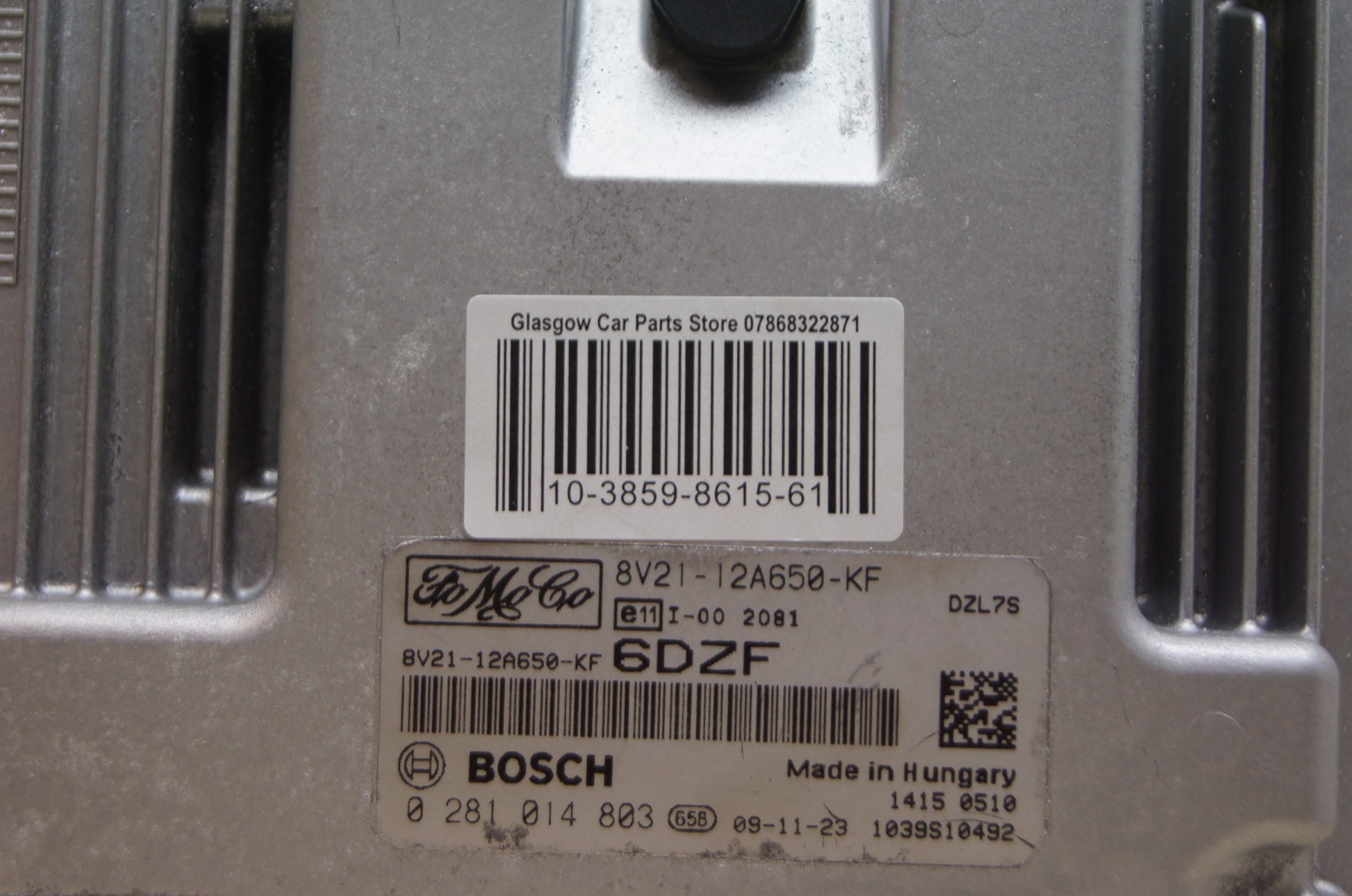 Ford Fiesta Ecu Engine Control Unit 8V21-12A650-KF  0281014803 virgin ecu. - Glasgow Car Parts Store