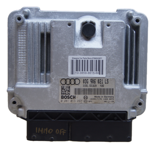 Audi A3  1.9 TDI BXE  Plug & Play Immo Off 03G906021LS - Glasgow Car Parts Store