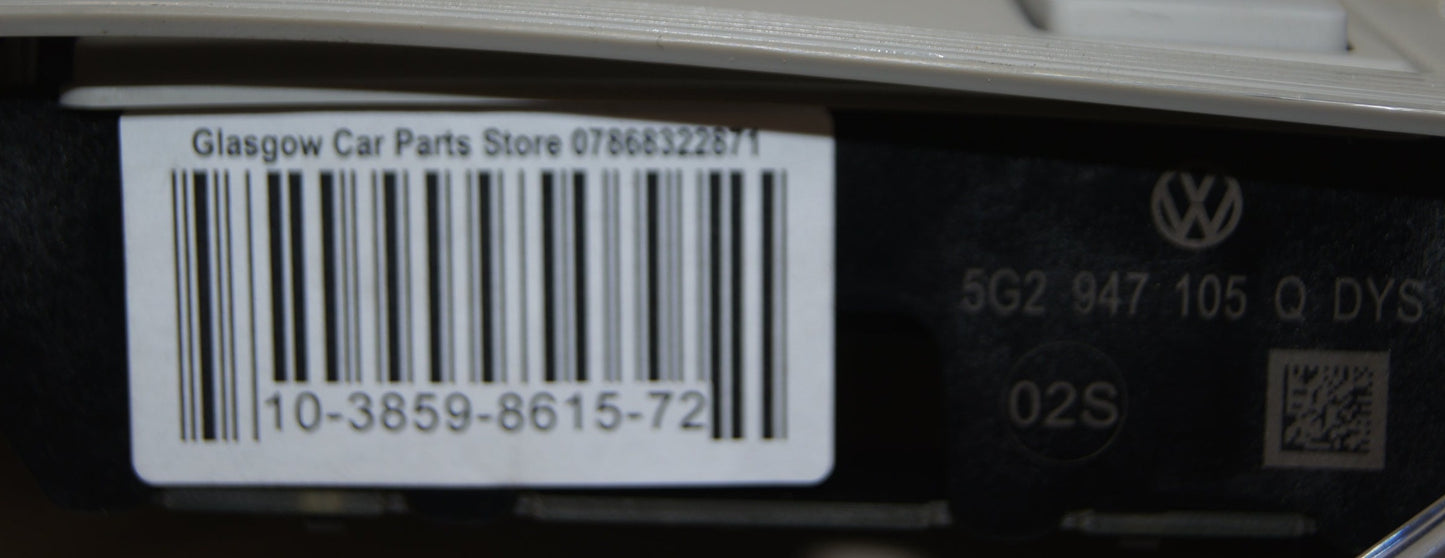 Vv Golf 2013-20 INTERIOR COURTESY LIGHT 5G2947105Q  3B00335711B - Glasgow Car Parts Store