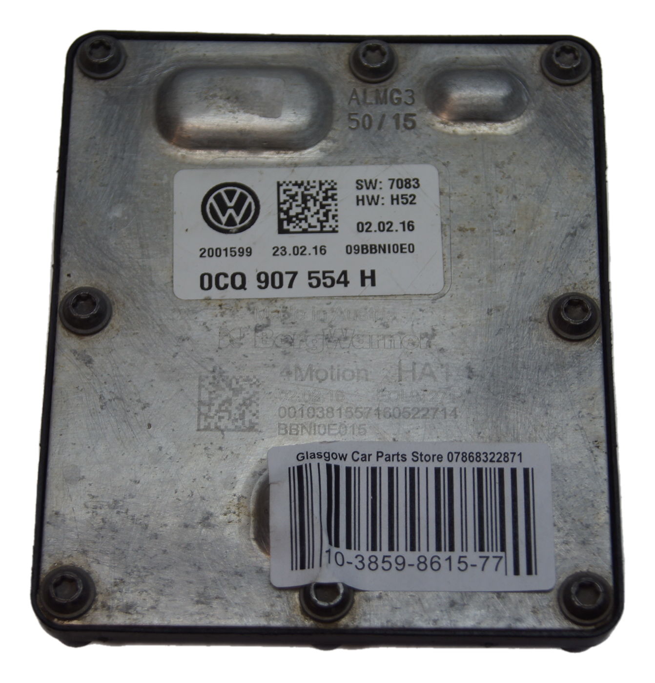 Volkswagen  REAR DIFF CONTROL MODULE ECU 0CQ907554H - Glasgow Car Parts Store