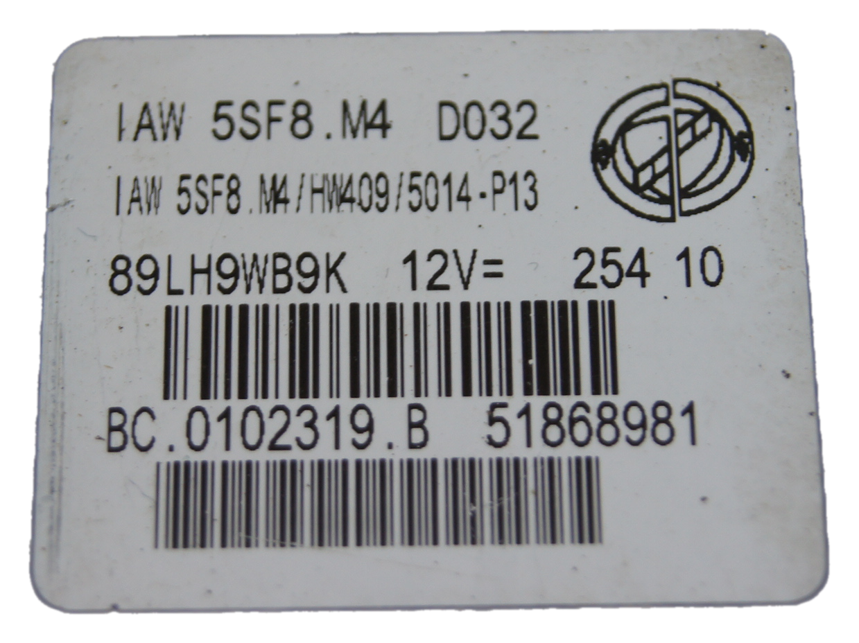Fiat Panda ecu IAW5SF8.M4  HW409 5014-P13  51868981 PLUG & PLAY - Glasgow Car Parts Store