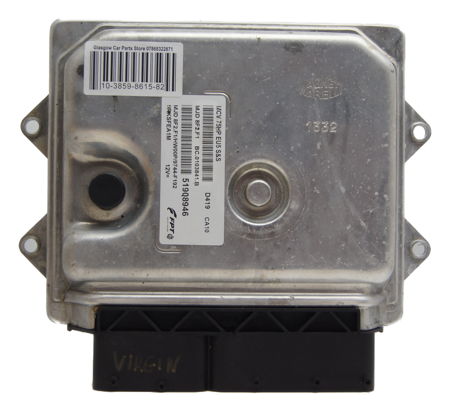 Fiat Nemo Bipper Fiorino 1.3 ECU 51908946 - MJD8F2.F1/HW00P/9744-F192 PLUG AND PLAY ECU. - Glasgow Car Parts Store