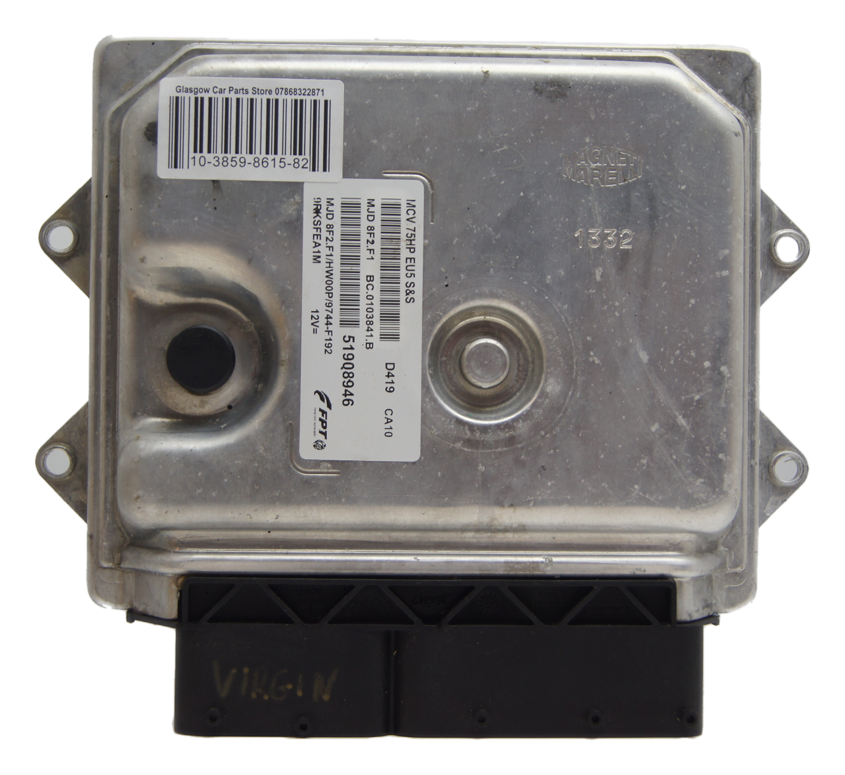 Fiat Nemo Bipper Fiorino 1.3 ECU 51908946 - MJD8F2.F1/HW00P/9744-F192 PLUG AND PLAY ECU. - Glasgow Car Parts Store