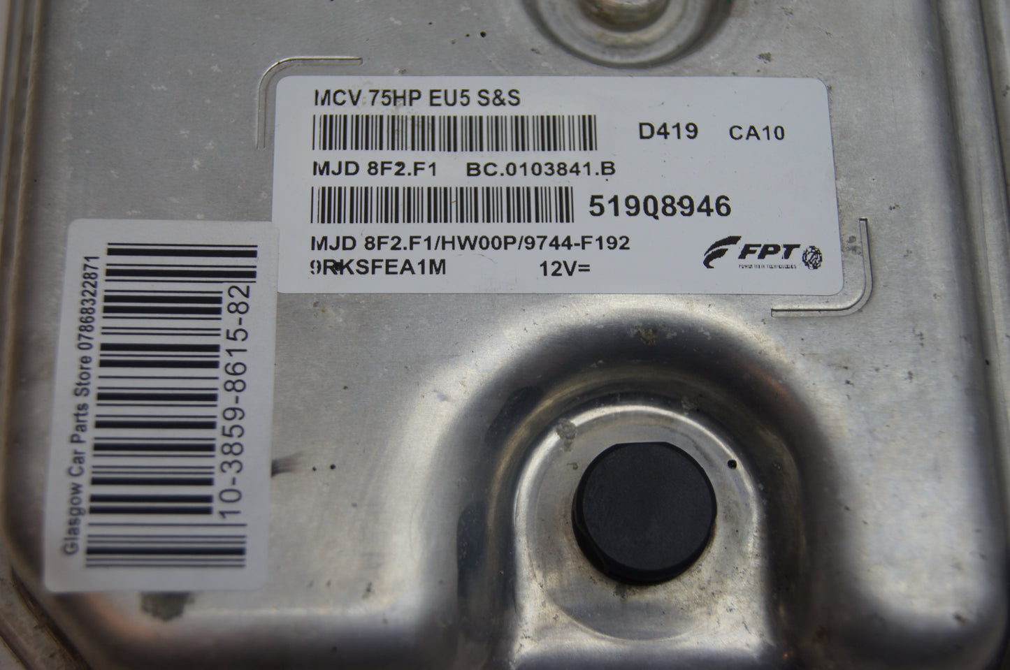 Fiat Nemo Bipper Fiorino 1.3 ECU 51908946 - MJD8F2.F1/HW00P/9744-F192 PLUG AND PLAY ECU. - Glasgow Car Parts Store