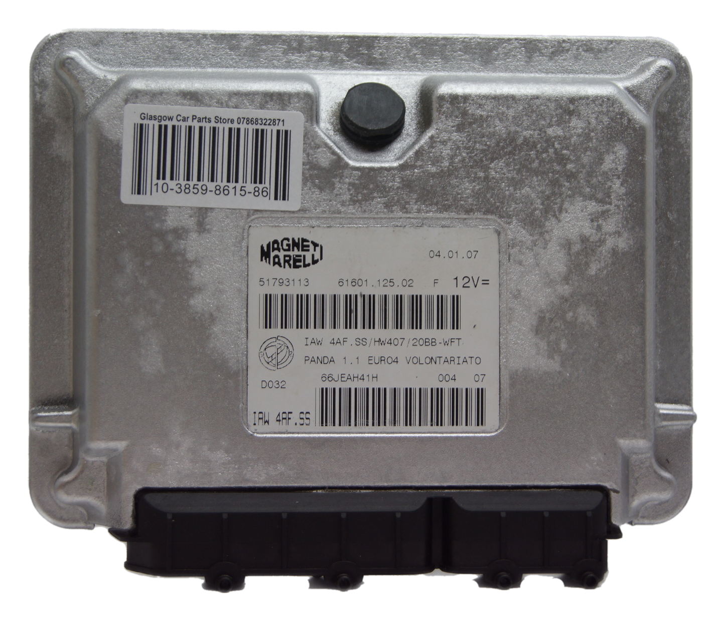 ECU fiat panda 51793113 61601.125.02 IAW4AF.SS PLUG AND PLAY .SELFCODING. - Glasgow Car Parts Store