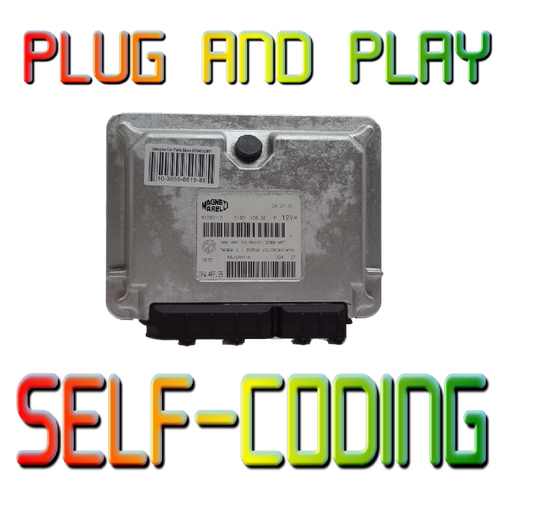 ECU fiat panda 51793113 61601.125.02 IAW4AF.SS PLUG AND PLAY .SELFCODING. - Glasgow Car Parts Store