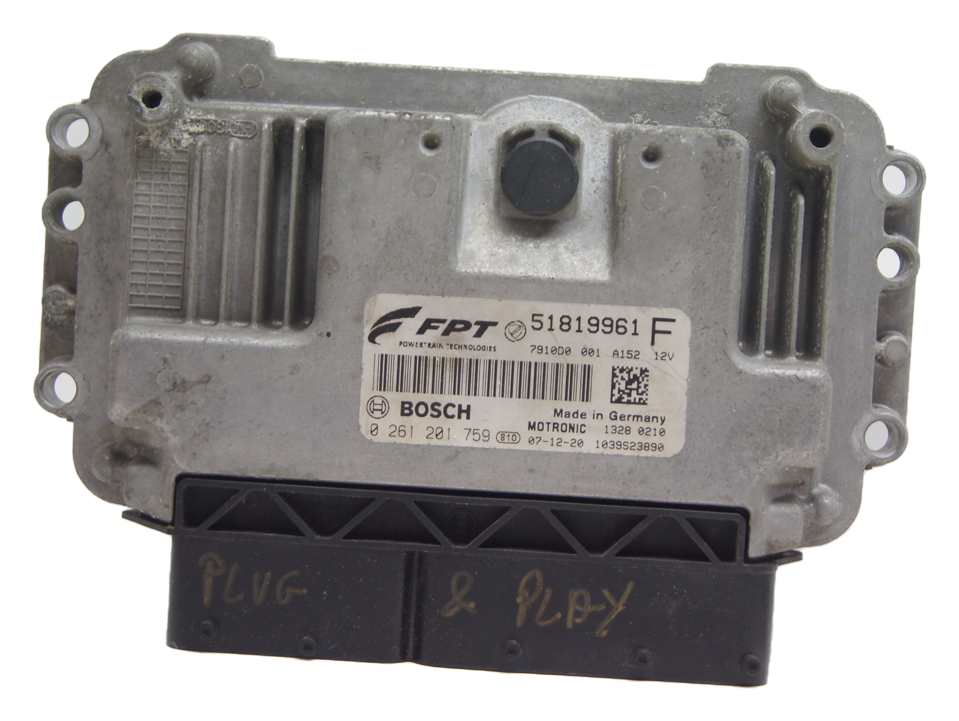 Ecu engine control unit Fiat 500  0261201759 51819961F Plug and Play - Glasgow Car Parts Store