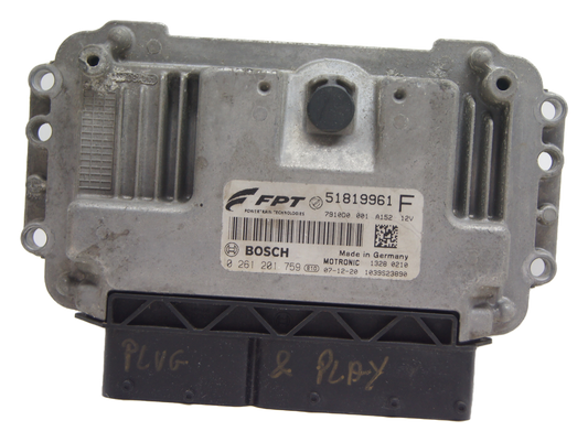 Ecu engine control unit Fiat 500  0261201759 51819961F Plug and Play - Glasgow Car Parts Store