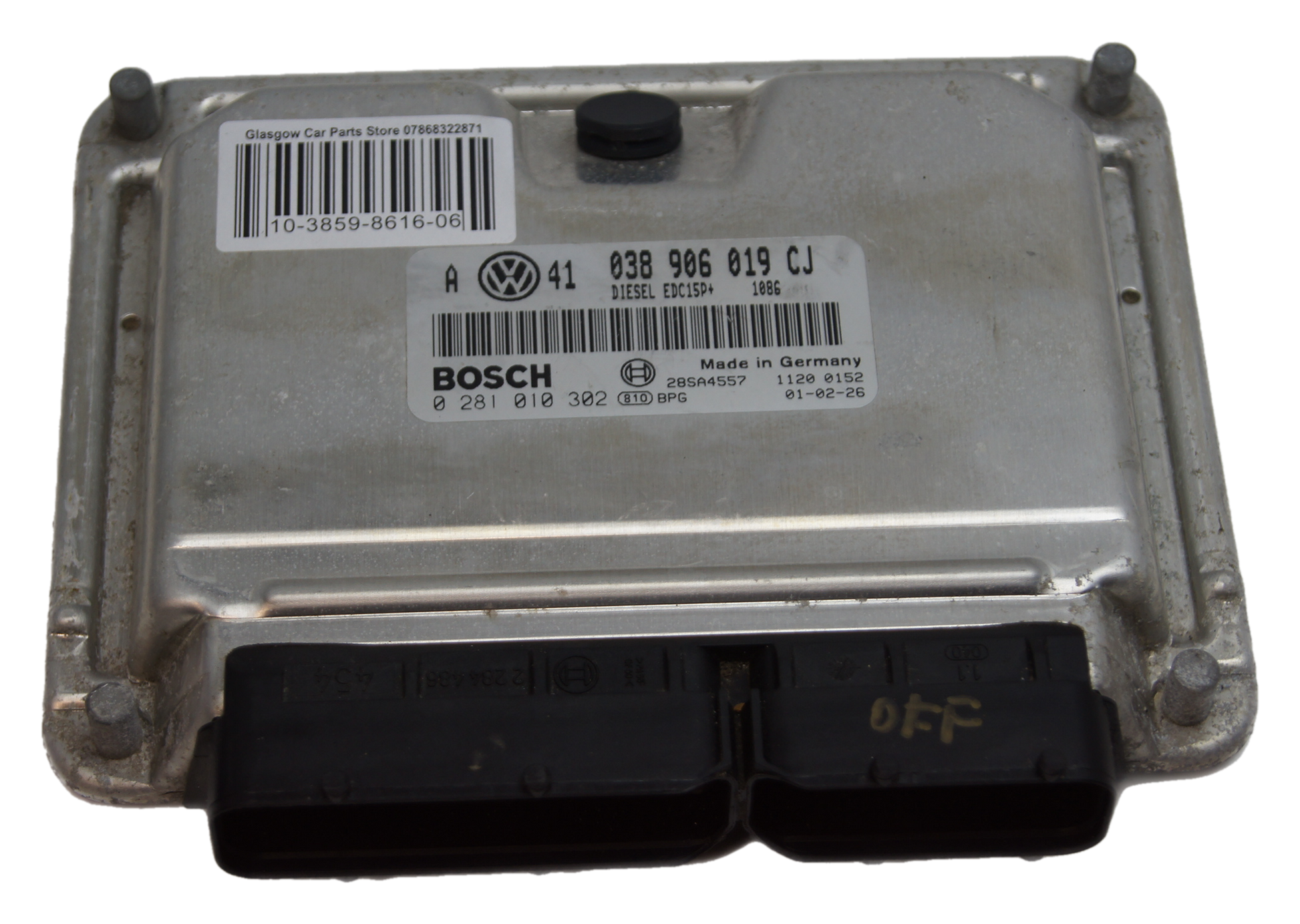 VW 1.9 TDI  ECU  Immo Off Plug & Play 038906019CJ. IMMO OFF - Glasgow Car Parts Store
