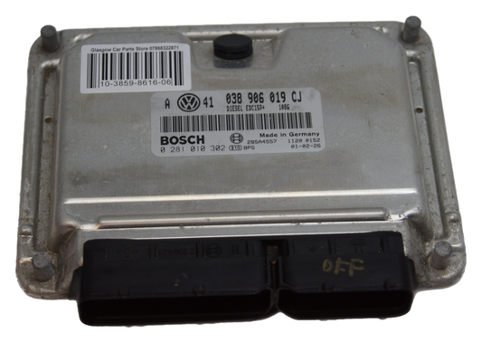 VW 1.9 TDI  ECU  Immo Off Plug & Play 038906019CJ. IMMO OFF - Glasgow Car Parts Store