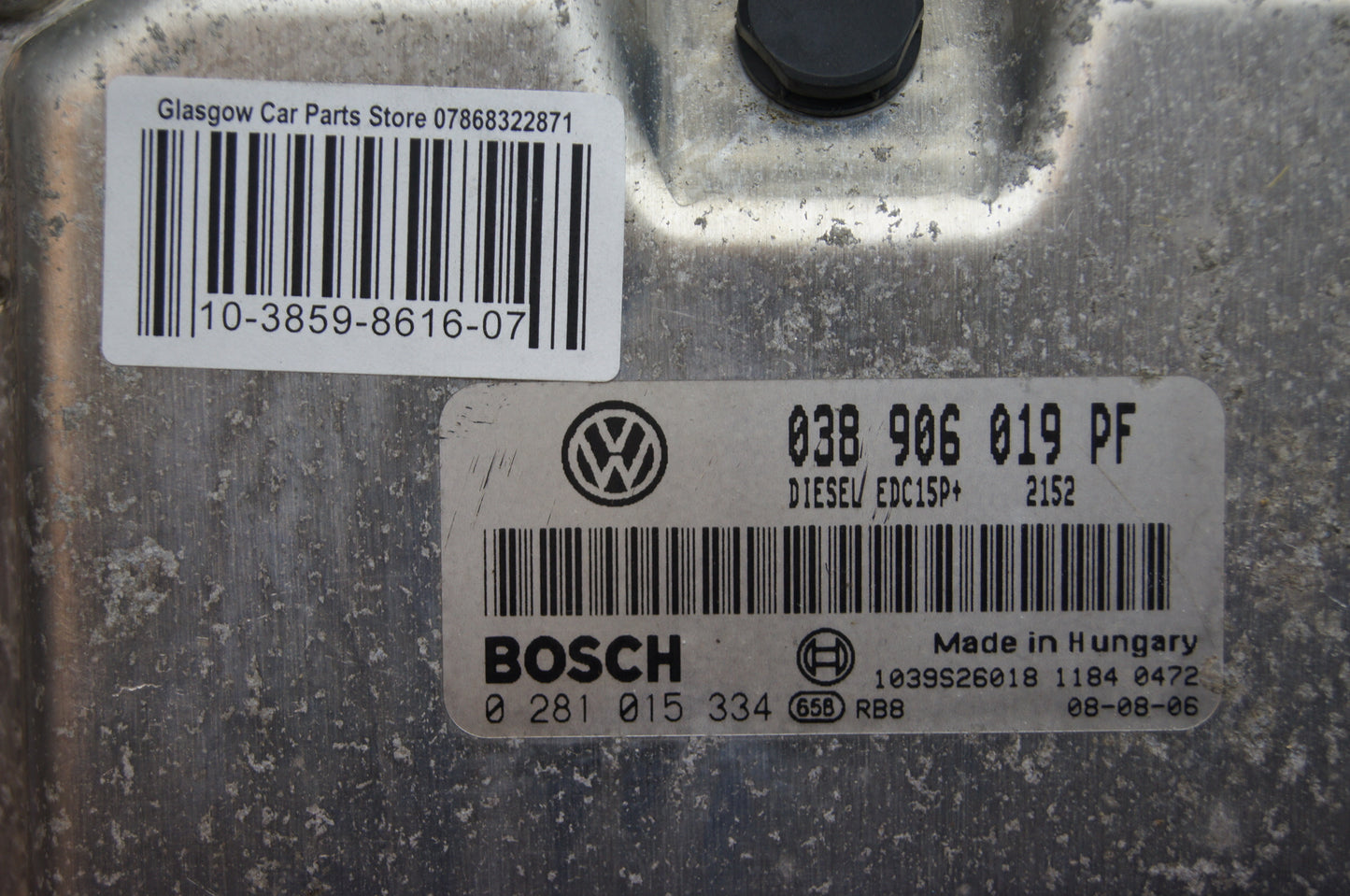 SKODA OCTAVIA 1.9 TDI  ECU PLUG&PLAY IMMO OFF  038906019PF 0281015334. - Glasgow Car Parts Store