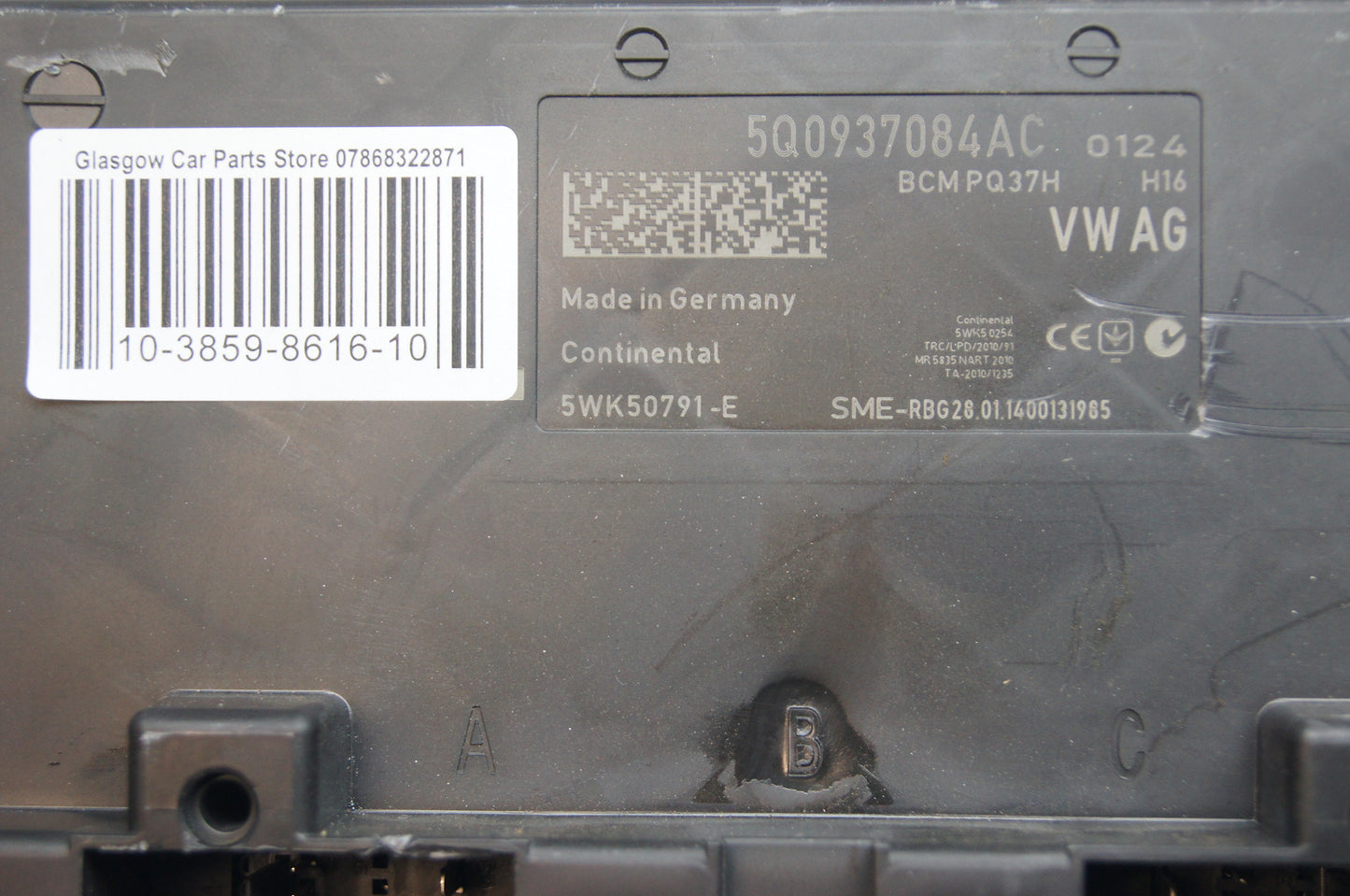 VW AUDI SKODA BCM BODY ECU CONTROL MODULE 5Q0937084AC - Glasgow Car Parts Store