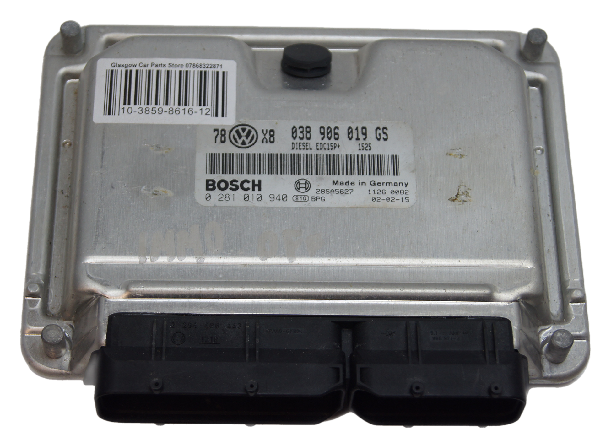 VW  1.9 tdi ECU 038906019GS 0281010940 IMMO OFF - Glasgow Car Parts Store