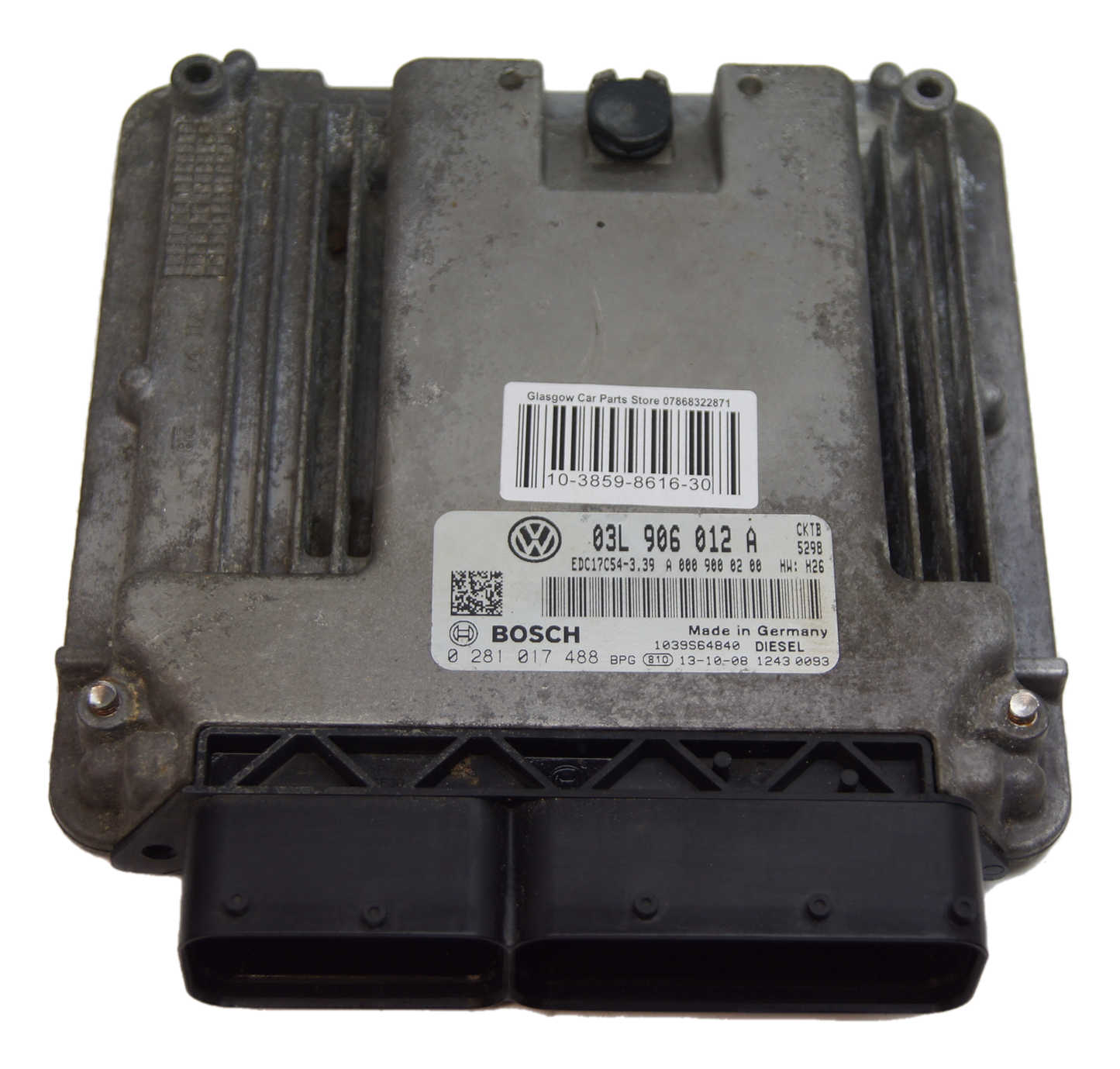 VW CRAFTER 2.0TDI  ECU 03L906012A 0281017488 - Glasgow Car Parts Store