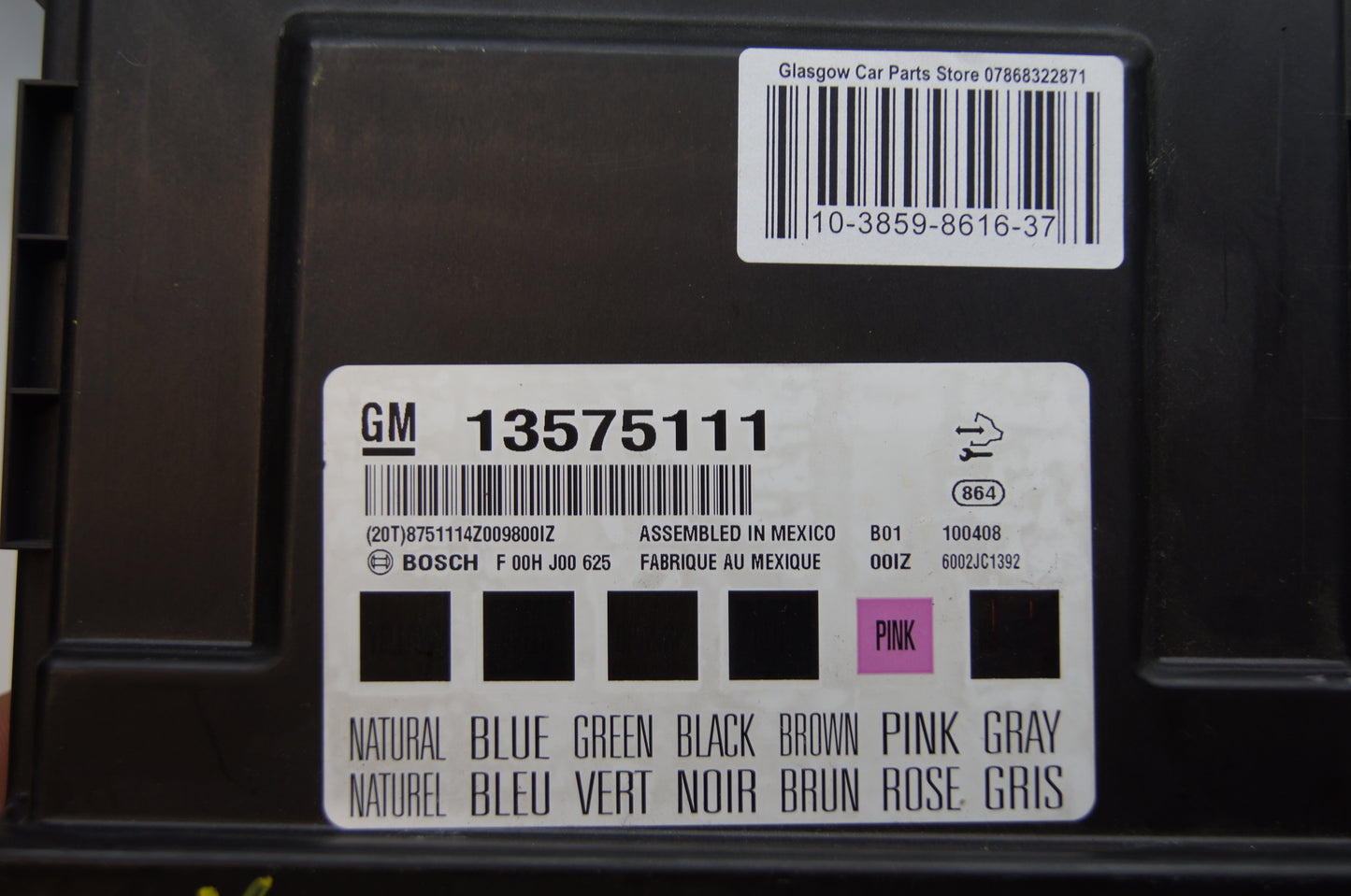 VAUXHALL INSIGNIA ASTRA J  BODY CONTROL ECU MODULE 13575111  VIRGIN PLUG & PLAY - Glasgow Car Parts Store