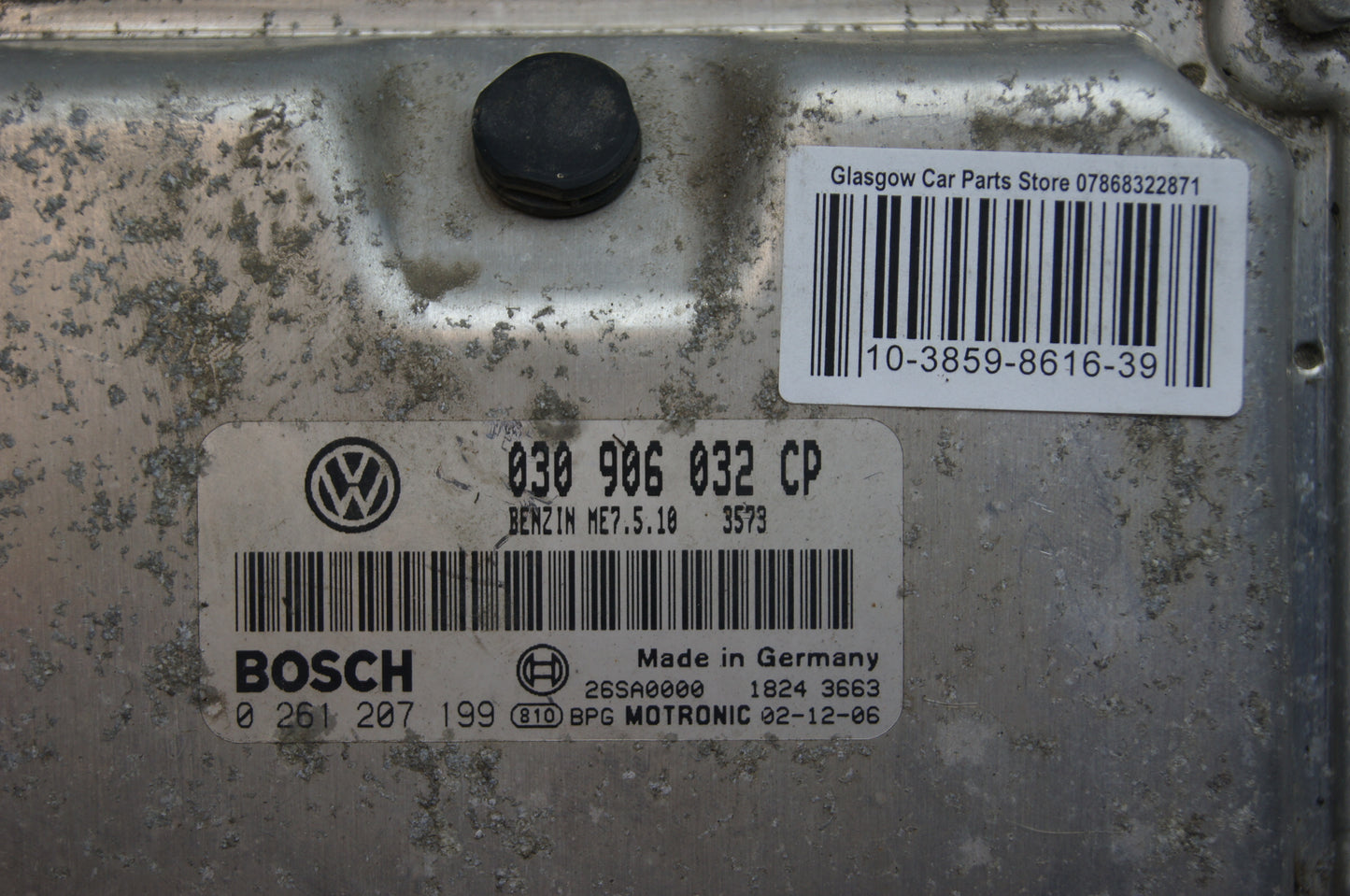 VW ECU ENGINE CONTROL UNIT MODULE 030906032CP IMMO OFF - Glasgow Car Parts Store