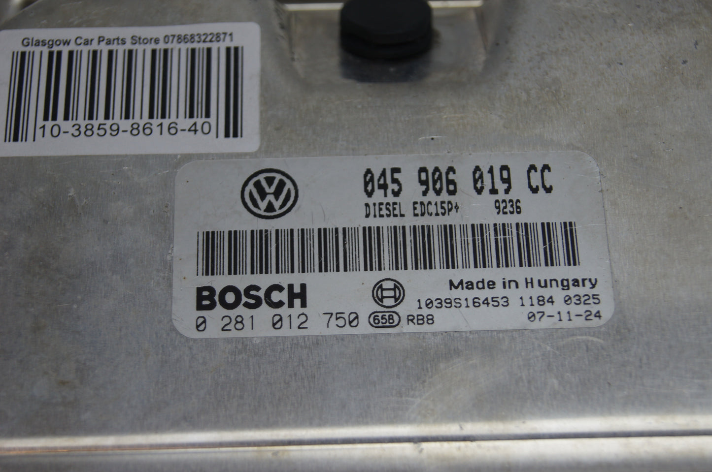SKODA  1.4 TDI 045906019CC 0281012750  ECU IMMO OFF - Glasgow Car Parts Store