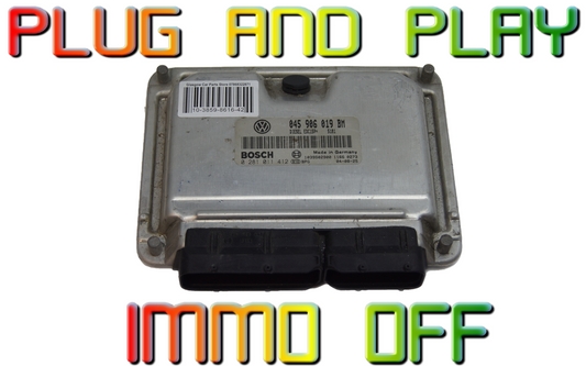 VW Skoda ECU 0281011412 045906019 BM IMMO OFF - Glasgow Car Parts Store