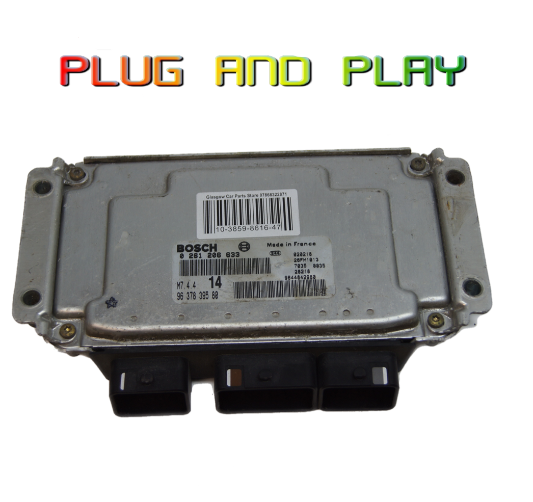 Peugeot Citroen ECU 0261206633 9637839580 plug and play. - Glasgow Car Parts Store