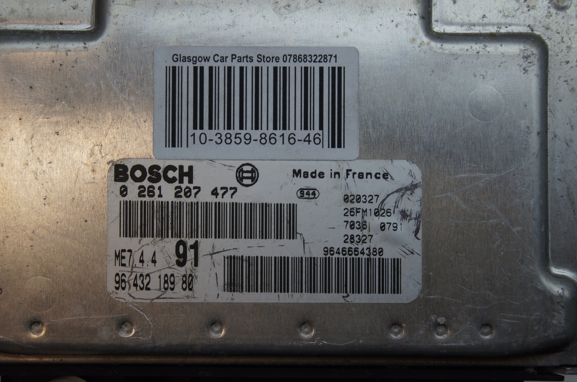 Peugeot Citroen ecu  9656659380 0261207477  91  FREE PROGRAMMING - Glasgow Car Parts Store