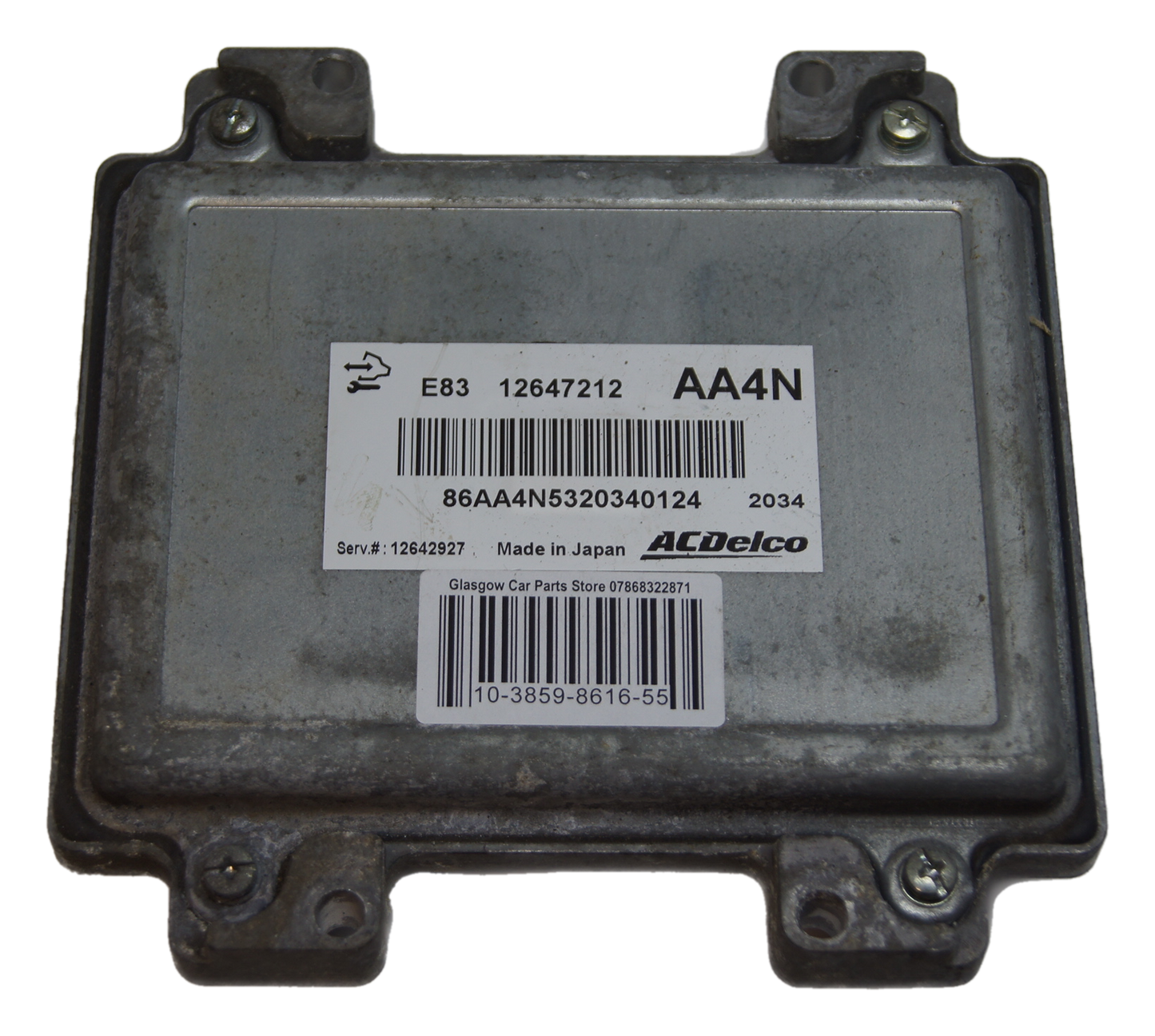 VAUXHALL ECU E83 12647212 AA4N PLUG AND PLAY. - Glasgow Car Parts Store