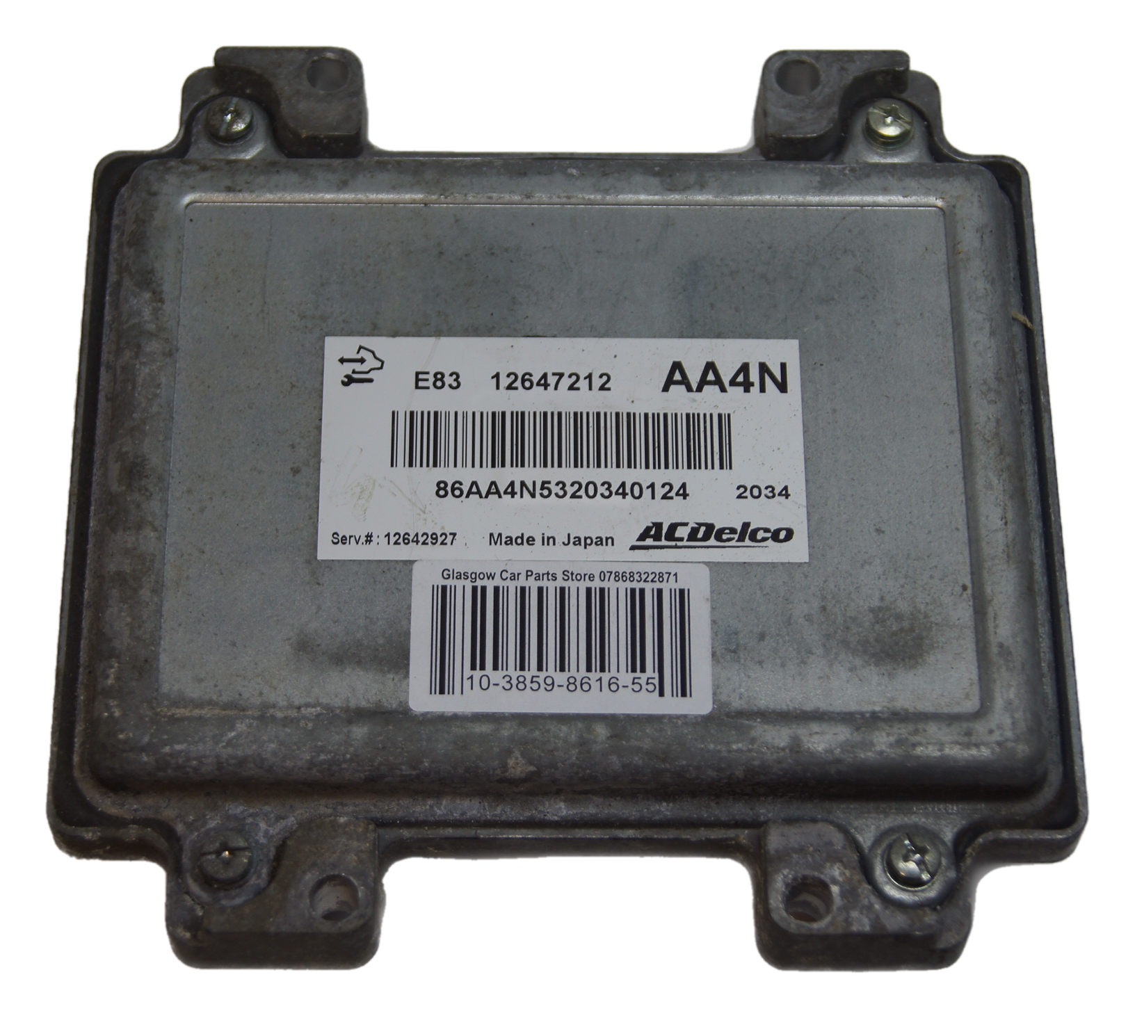 VAUXHALL ECU E83 12647212 AA4N PLUG AND PLAY. - Glasgow Car Parts Store