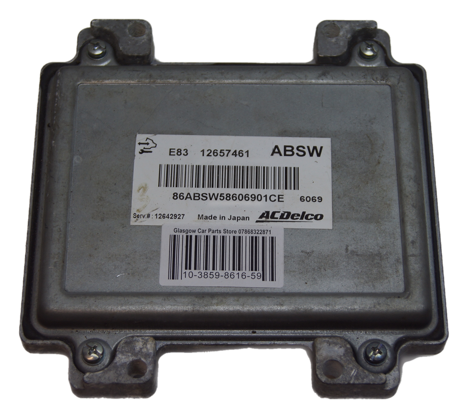 ECU VAUXHALL E83 12657461 ABSW PLUG AND PLAY. - Glasgow Car Parts Store