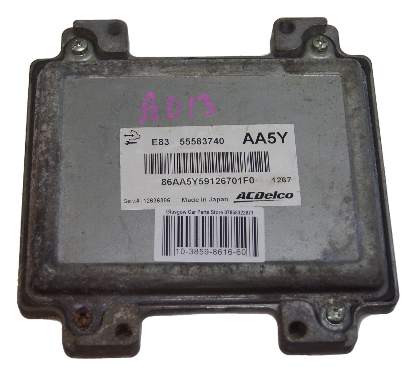 ECU VAUXHALL E8 355583740 AA5Y PLUG AND PLAY. - Glasgow Car Parts Store