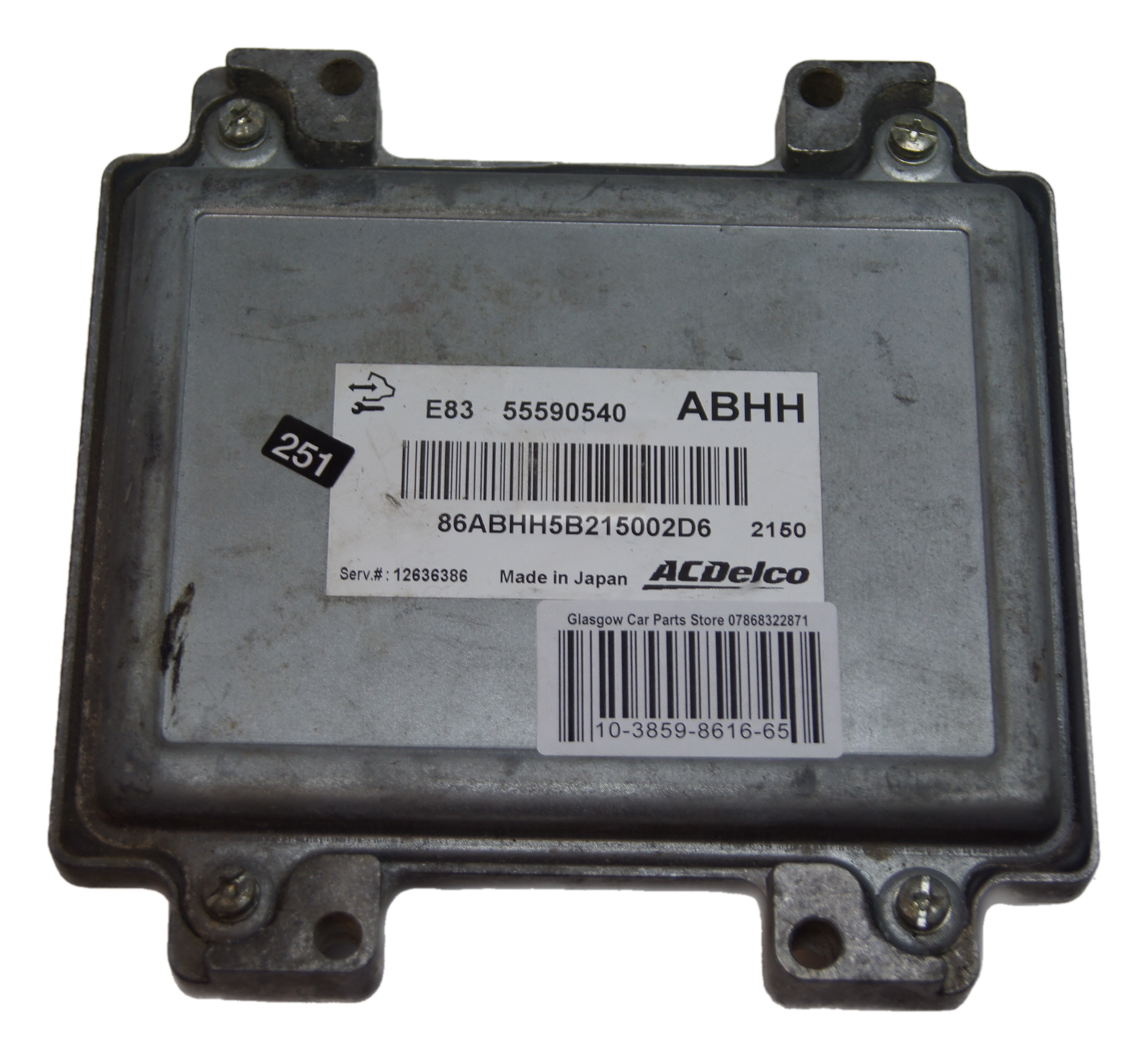 ECU VAUXHALL 55590540 ABHH PLUG AND PLAY. - Glasgow Car Parts Store