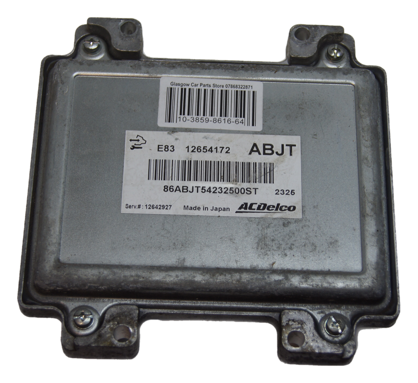 ECU VAUXHALL E86 12654172 ABJT PLUG AND PLAY. - Glasgow Car Parts Store