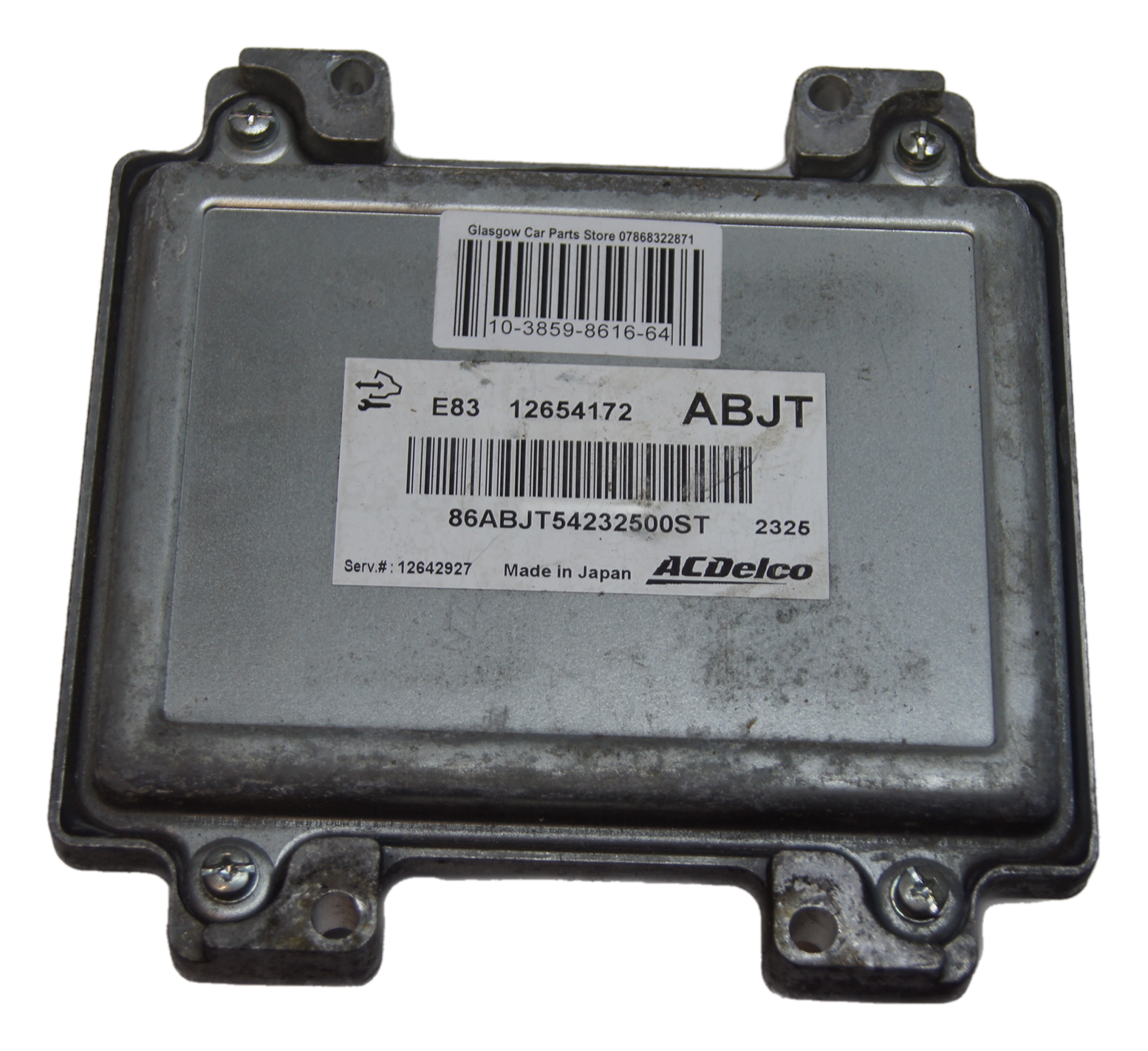 ECU VAUXHALL E86 12654172 ABJT PLUG AND PLAY. - Glasgow Car Parts Store
