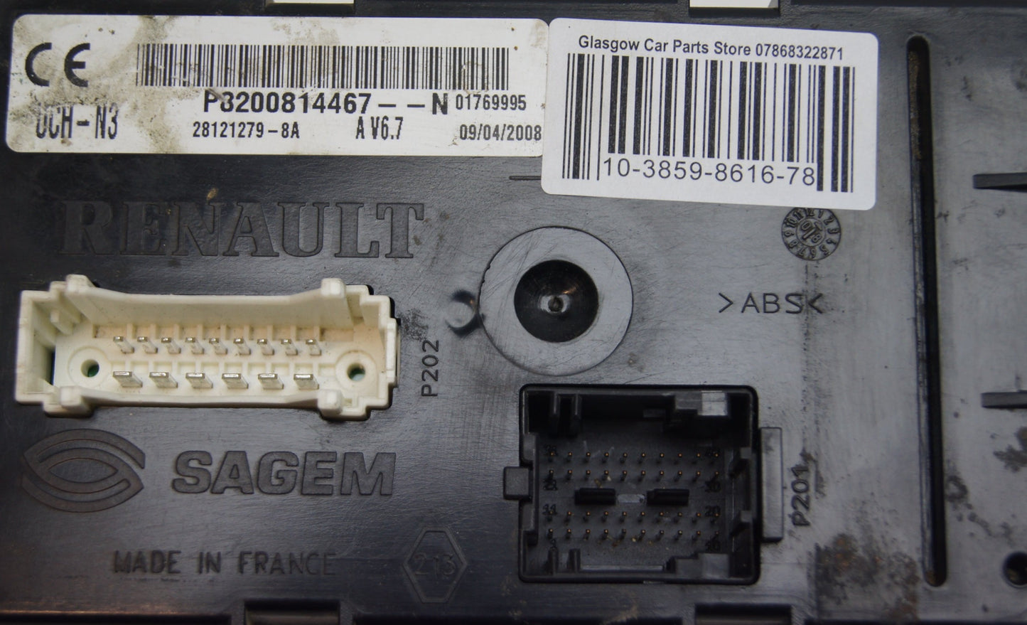 uch n3 renault trafic p8200814467n 28121279-8a VIRGIN. - Glasgow Car Parts Store