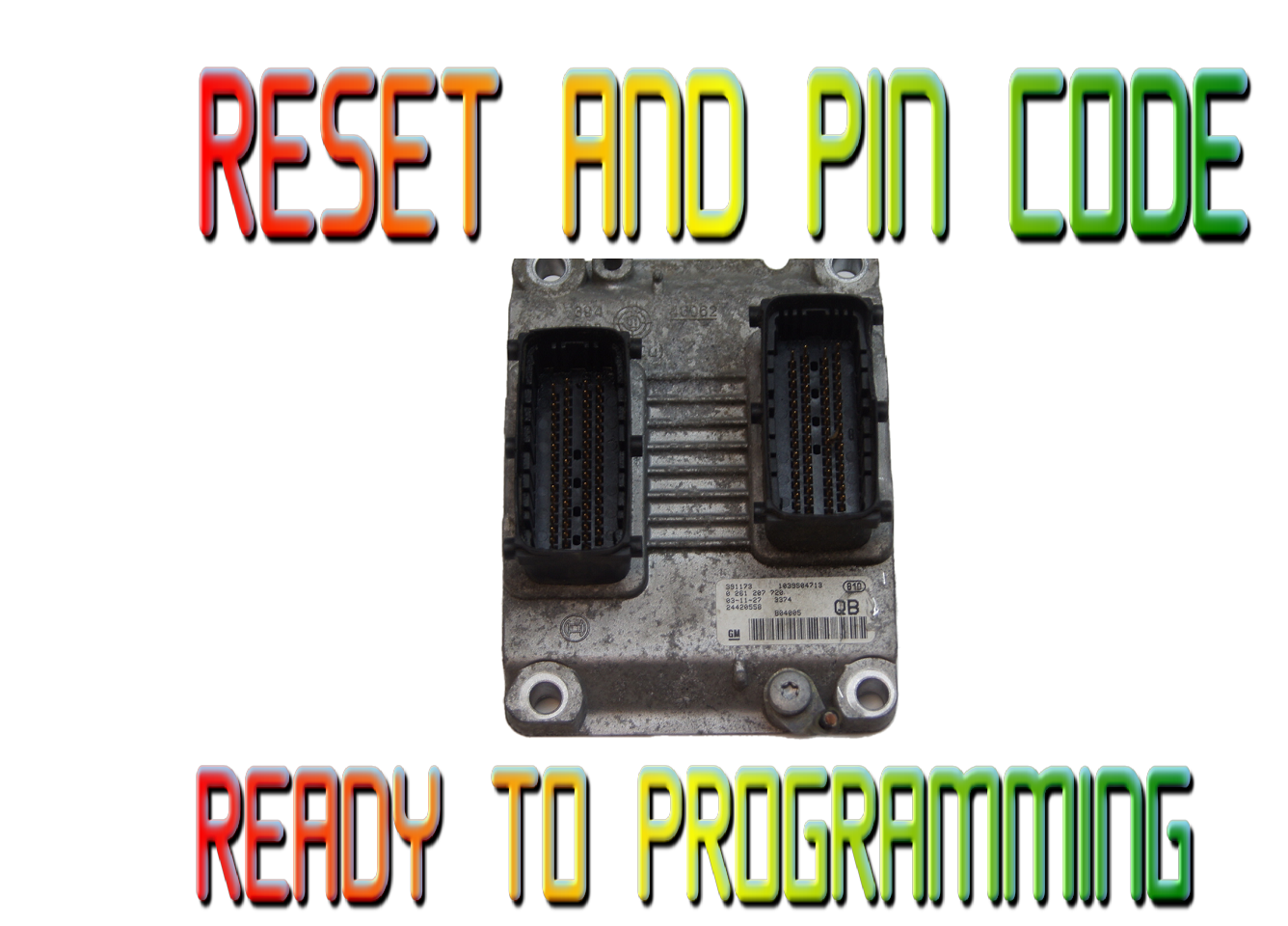 VAUXHALL CORSA Z10XEP ECU 24420558 QB 0261207720 reset and pin - Glasgow Car Parts Store
